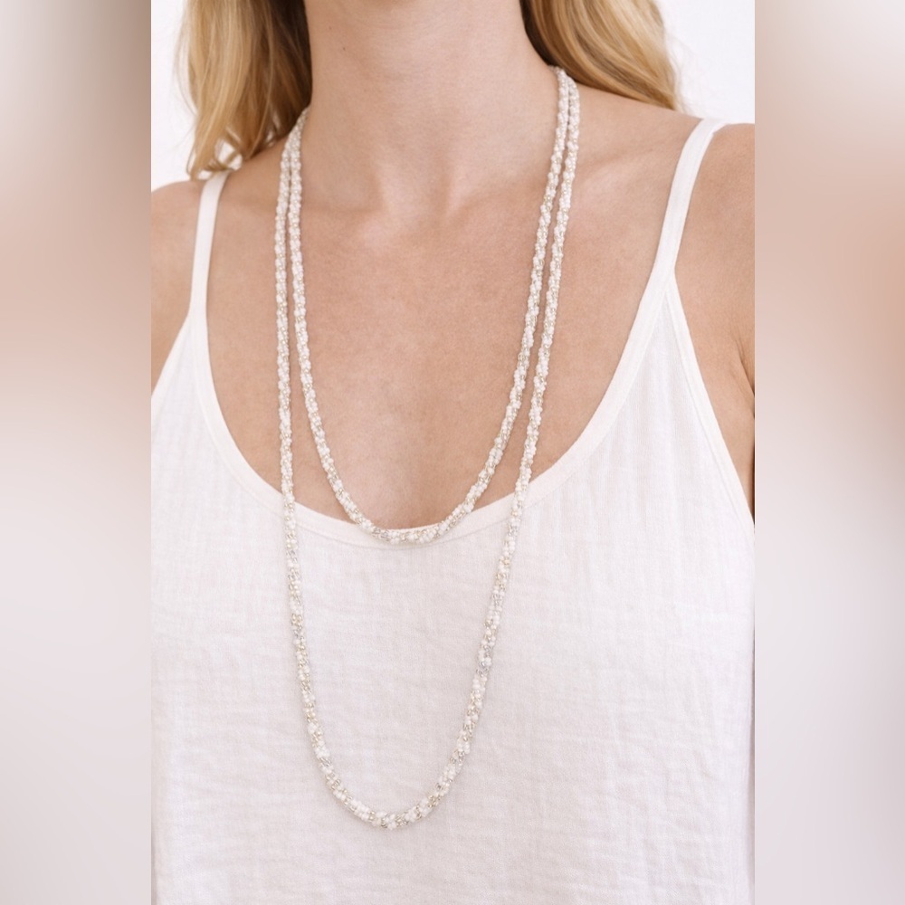 Vintage Twisted Rope Beaded Necklace